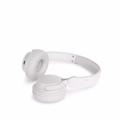 Immagine di Cuffie senza filo bianco PHILIPS CUFFIA OVER-EAR WIRELESS BLUETOOTH MICROFONO - BIA TAH4000WT/00