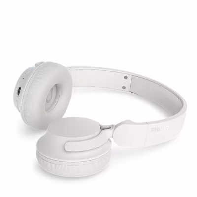 Immagine di Cuffie senza filo bianco PHILIPS CUFFIA OVER-EAR WIRELESS BLUETOOTH MICROFONO E CAN TAH4500WT/00