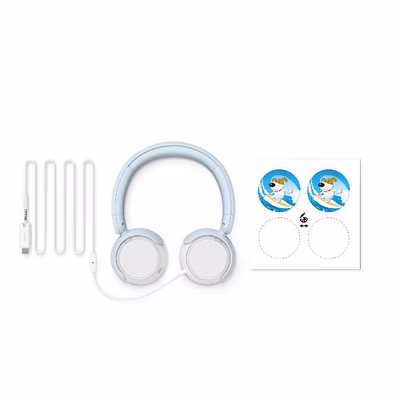 Immagine di Cuffie con filo azzurro PHILIPS CUFFIA ON-EAR CABLATA PER BAMBINI MICROFONO USB-C/ TAK2000BL/00