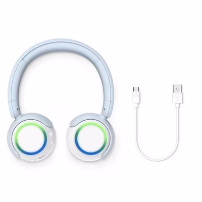 Immagine di Cuffie senza filo azzurro PHILIPS CUFFIA ON-EAR WIRELESS PER BAMBINI BLUETOOTH MICRO TAK4200BL/00