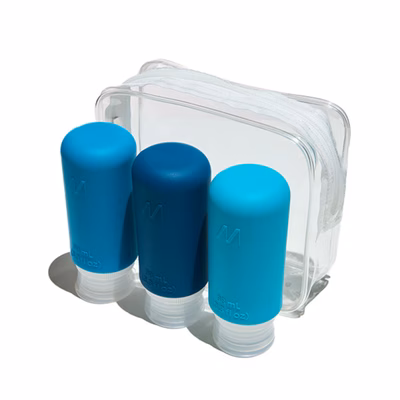 Immagine di Muitomas set 3pcs travel bottles bl