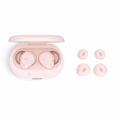 Immagine di Auricolari wireless rosa PHILIPS AURICOLARI TRUE WIRELESS BLUETOOTH MICROFONO IPX4 TAT1300PK/00