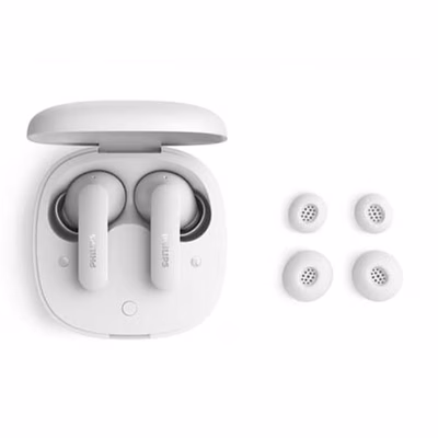 Immagine di Auricolari wireless bianco PHILIPS AURICOLARI PICCOLI TRUE WIRELESS BLUETOOTH MICROFO TAT2100WT/00