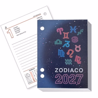 Immagine di Blocco calendario ZODIACO da tavolo