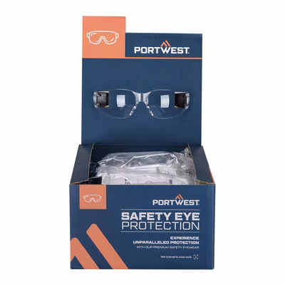 Immagine di Retail-ready pw32 glasses pk12 PORTWEST PM32 colore Clear