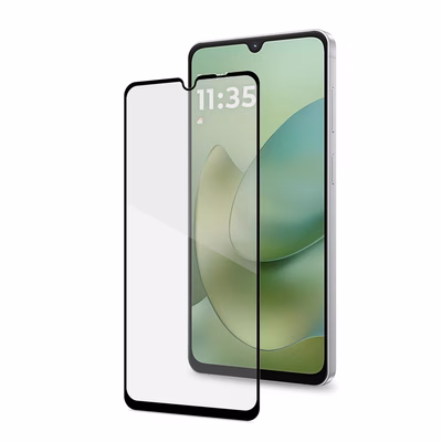 Immagine di Proteggi schermo full glass vetro temperato CELLY FULLGLASS - Vetro 9H con bordo colorato nero compa