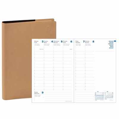 Immagine di Agenda Quo Vadis Eunoia Presidente 21x27 colore beige