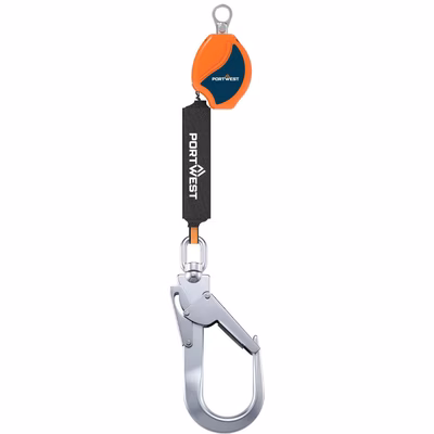 Immagine di Linea vita retrattile automaticamente da 2 m 140kg PORTWEST FP80 colore arancione/nero