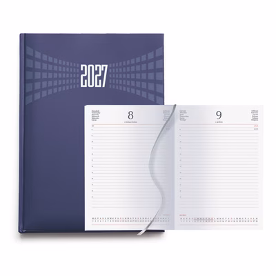 Immagine di Agenda giornaliera s/d separati f.to17x24 blu