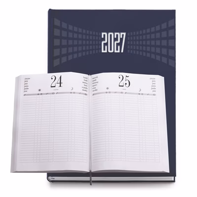 Immagine di Agenda libro prenotazioni giornaliera A4 blu
