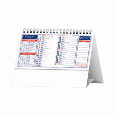 Immagine di Calendario da tavolo Classic 19x14,5 rosso
