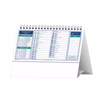 Immagine di Calendario da tavolo Classic 19x14,5 verde