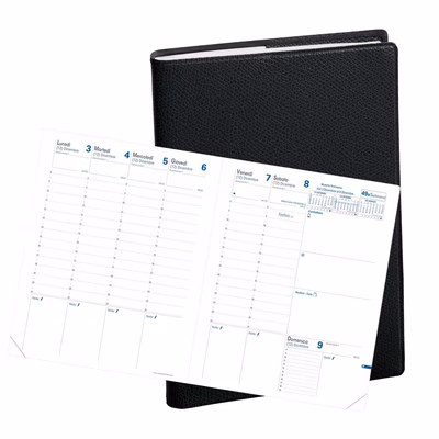Immagine di Agenda Quo Vadis Impala Trinote 18x24 nero