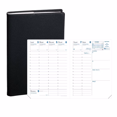 Immagine di Agenda Quo Vadis Impala Rigiro 9x12,5 nero