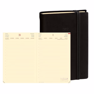 Immagine di Agenda Silk giornaliera Daily 24 Prestige 16x24 colore nero