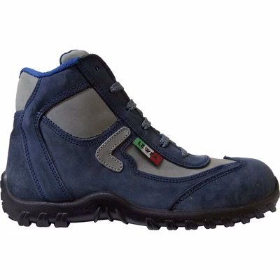 Immagine di Calzatura alta HP2 S3S FO SR pelle fiore nabuk blu/grigio taglia 40