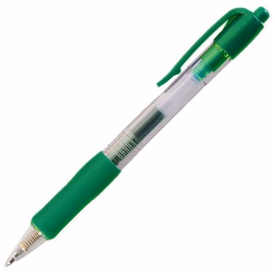 Immagine di Roller ink gel a scatto colore verde HAINENKO IKON K3 punta fine mm 0,7