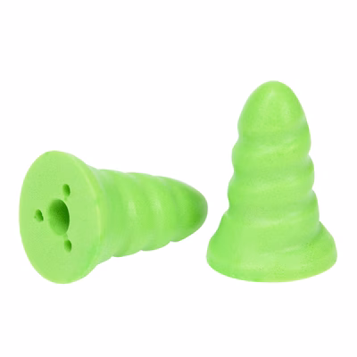 Immagine di Disposable pu ear plugs low attenuation 200 pairs PORTWEST EP25 colore verde