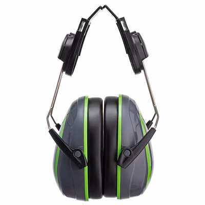 Immagine di Hv extreme ear defenders low clip-on PORTWEST PW75 colore Grey/Green