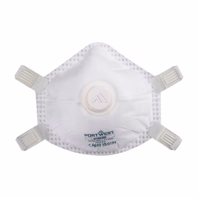 Immagine di Respiratore riutilizzabile con valvola FFP3 ultimate pk5 PORTWEST P306 colore bianco
