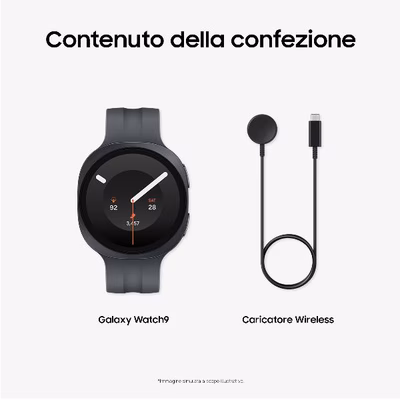 Immagine di Smartwatch 1,3" SAMSUNG GALAXY WATCH9 40MM BT BLACK SM-L340NZKAITV