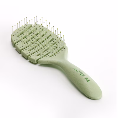 Immagine di Muitomas MUITOMAS - Spazzola con setole morbide verde salvi HAIRBRUSHLGN