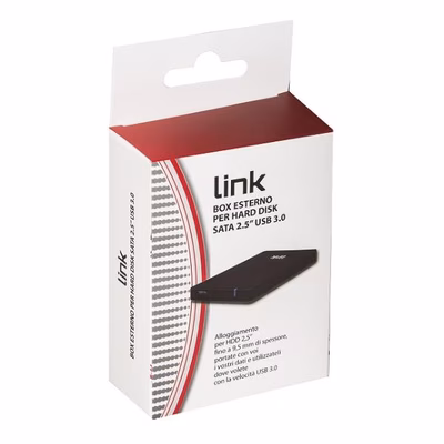 Immagine di 2,5 pollici PRODOTTI BULK BOX ESTERNO USB 3.0 PER HDD SATA 2,5" FINO A 9,5 M LKLOD253