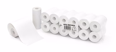 Immagine di Rotolo carta termica per pos mm 57x7 m diametro 25 mm senza anima