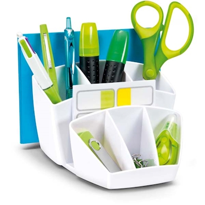 Vaschetta Portaoggetti 6 Scomparti - Blu Trasparente, Ideale Per Organizzare - Foto 13