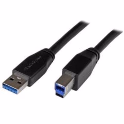 Immagine di Startech cavo USB 3.0 attivo USB a usb-b - USB 3.1 gen 1 5 Gbps da 5m - cavo USB - USB type b m