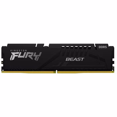 Immagine di Modulo di memoria dimm 32GB ddr5 tft 5.600 mhz KINGSTON 32GB 5600MT/s DDR5 CL40 DIMM FURY Beast Bla