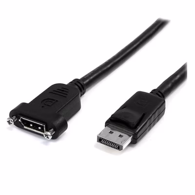 Immagine di Startech.com cavo displayport a pannello da 1m - 4K x 2k - adattatore displayport 1.2 da maschio a f