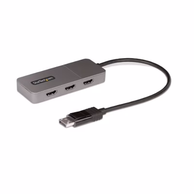 Immagine di Startech adattatore dp HDMI a 3 porte - hub mst displayport a HDMI 4K - selettore video/audio - 3 x