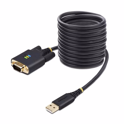 Immagine di Startech cavo adattatore da USB a seriale 3m, com retention, ic ftdi - cavo USB / seriale - USB m