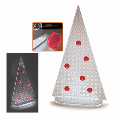 Immagine di Albero di Natale in plexi a LED h. cm 50