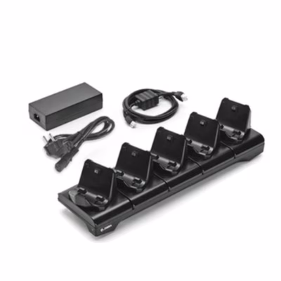 Immagine di Accessori Stampanti Termiche Barcode, Ricevute, Card ZEBRA BASE DI RICARICA 5 SLOT PER STAMPANTI POR