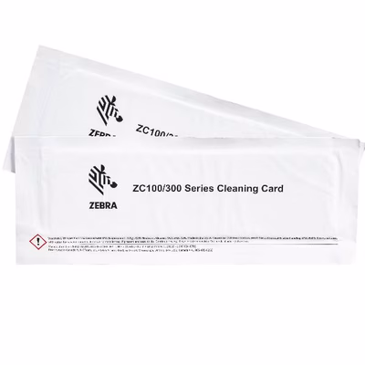 Immagine di Accessori Stampanti Termiche Barcode, Ricevute, Card ZEBRA CLEANING CARD ZC100/ZC300 105999-310-01