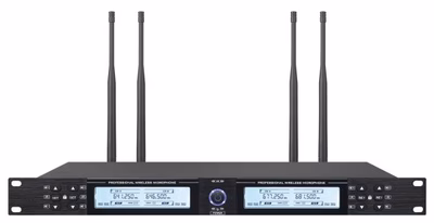 Immagine di Ricevitore wireless UHF 4 canali EMPIRE serie AV 400 per sistemi microfonici professionali