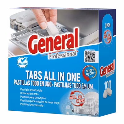 Immagine di Detergente per lavastoviglie General all in One 100 capsule