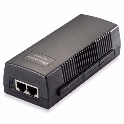 Immagine di Alimentatori per dispositivi di rete LEVEL ONE LEVELONE POI-3010 - INIETTORE POE GIGABIT 802.3at7 PO