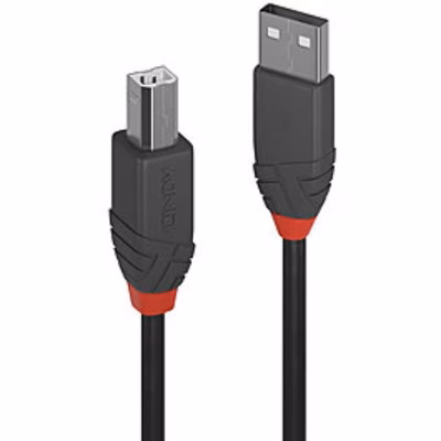 Immagine di Cavo USB 2.0 a/b anthra line, 7.5m