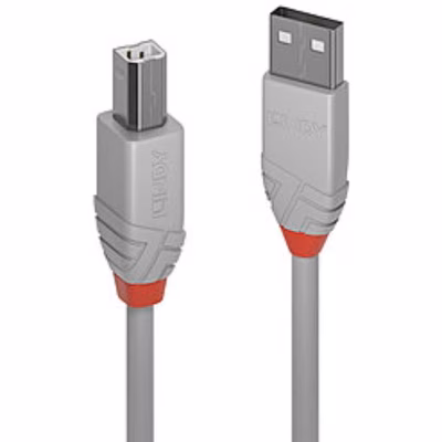 Immagine di Cavo USB 2.0 a/b anthra grigio,0,5m