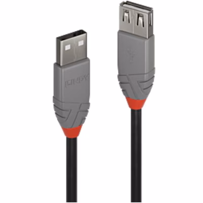Immagine di 0,2m USB 2.0 kabel am / af, anthra