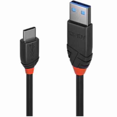 Immagine di Cavo USB 3.1 tipo c/a black line,1m