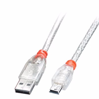 Immagine di Cavo USB 2.0 a/mini-b, trasp. 0,5m