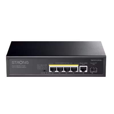 Immagine di Switch STRONG Switch 4 Porte Gigabit POE SW5011POEP