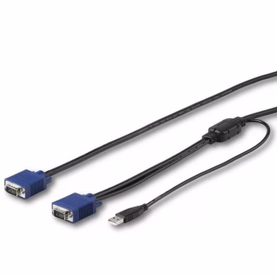 Immagine di Accessori rack STARTECH Cavo KVM USB da 4,6m RKCONSUV15