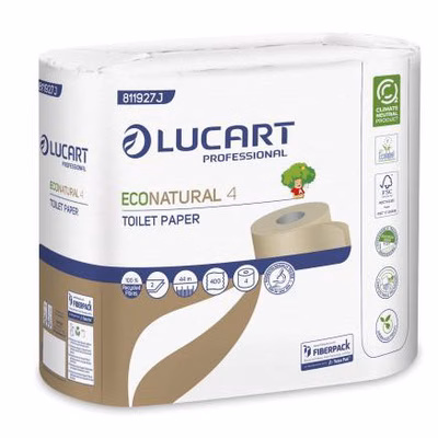 Immagine di Carta igienica rotolo maxi Lucart Econatural 4 a 2 veli 400 strappi metri 44
