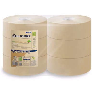 Immagine di Carta igienica maxi jumbo Lucart Econatural 300 a 2 veli 811 strappi metri 300
