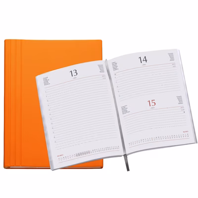 Immagine di Agenda Flexy Tam gommato giornaliera 15x21 arancione 50+